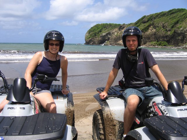 Finally at the beach