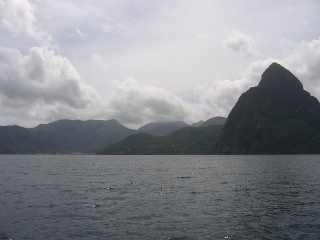 Petit Piton and Soufriere